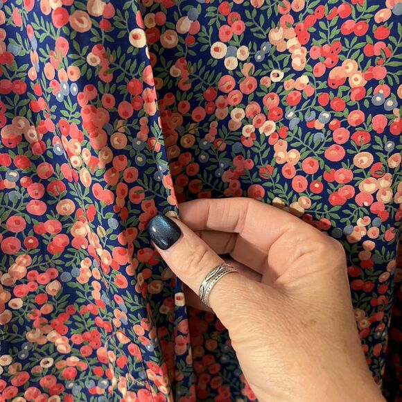 Avoca Collection Vintage Irish County of Wicklow Floral Button-Down Top - Sz 14 - Picture 9 of 10